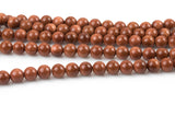 Natural Gold SandStone Goldstone Grade AAA Round Beads. Full strand, 4mm, 6mm, 8mm, 10mm, 12mm- Full 15.5 Inch Strand Smooth Gemstone Beads