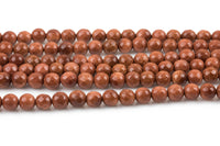 Natural Gold SandStone Goldstone Grade AAA Faceted Round Beads. Full 15.5 Inch strand 4mm 6mm 8mm 10mm 12mm Beads Gemstone Beads