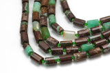Natural Chrysoprase- Faceted Barrel Beads- High Quality- 10x14mm- Full Strand 16" - 22 Pieces Gemstone Beads