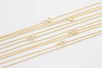 14 kt Gold Filled Tight Curb Necklace- 14/20 Gold Filled- USA Made - Assorted Length- Read to Wear- 1mm Permanent Jewelry Chain