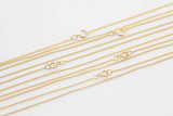 14 kt Gold Filled Tight Curb Necklace- 14/20 Gold Filled- USA Made - Assorted Length- Read to Wear- 1mm Permanent Jewelry Chain