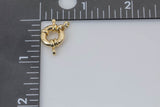 4 pcs Gold Sailor's Clasp, Large Spring Ring Include Loops 11mm and 13mm, Bracelet Findings- 4 pcs per order/pack
