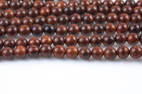 Natural Cypress Wood- 6mm or 8mm or 10mm Round. Full Strand Gemstone Beads