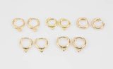 4pc Gold Filled Earring Hoops Lever Back one touch w/ open link Lever Hoop earring Nickel free Lead Free for Earring Charm Making Findings