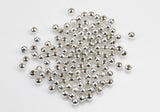 Plain silver beads - 925 Sterling Silver plated Spacer Beads 2mm 3mm 4mm 5mm 6mm