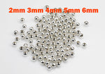 Plain silver beads - 925 Sterling Silver plated Spacer Beads 2mm 3mm 4mm 5mm 6mm