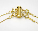 Layered Necklace Clasp •14 kt Gold Filled Layering Clasp • Detangler Layering Clasp • Necklace Spacer • Untangle Necklaces- USA Made