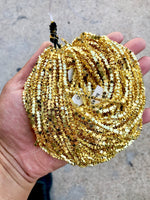 STAR Hematite Strands- 18kt Gold- 16 inches per strand