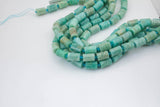 Natural Amazonite- Faceted Barrel Beads- High Quality- 10x14mm- Full Strand 16" - 22 Pieces Gemstone Beads