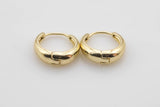 2 pcs Gold Plated Huggie Hoops / Perfect for Every Day Wear / Minimalist Earring Jewelry / Perfect Gift For Her and For Girls 10mm-16mm