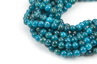 Natural Apatite Jade Round Beads 6mm 8mm 10mm - Single or Bulk - 15.5" AAA Quality Smooth Gemstone Beads