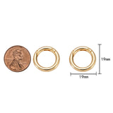 1 or 2 pcs Dainty Gold Spring Gate Ring, Push Gate ring, 15mm 18mm 20mm Round Circle Ring 14K Gold Clasp for Charm Holder Connector Clasp
