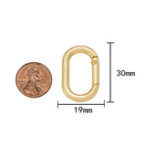 1 pc Gold Spring Gate Ring, Push Gate ring, 19x30mm Round Circle Ring, Charm Holder 14K Gold Clasp for Charm Holder Connector