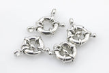 4 pcs Gold Sailor's Clasp, Large Spring Ring Include Loops 11mm and 13mm, Bracelet Findings- 4 pcs per order/pack