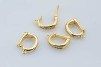 10x14mm 14K Gold Bail Enhancer Bracelet Necklace Jewelry Making Supply-2 pcs per order sku x1