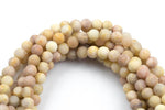 Natural Yellow Moonstone / Sunstone Matte Round Beads. A Quality Full 15.5 Inch Strand- 6mm, 8mm, 10mm, 12mm AAA Quality Smooth