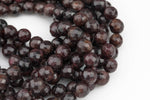 Natural Faceted Red Garnet Beads, Grade A High Quality in Faceted Round, 4mm, 6mm, 8mm, 10mm, 11mm, 12mm- Wholesale Bulk or Single Strand!