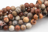 Natural Red fossil coral, High Quality in round, 6mm, 8mm, 10mm Smooth Gemstone Beads