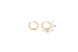 1 pair Thick Tube Hoops Gold, 18K Gold Hoops, Stardust, Hollow Hoop Earrings, Chunky Hoops, Light Hoops- 25mm