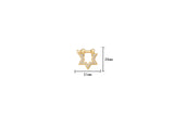 1 pc Gold Screw clasp lock, Star U bolt Anchor Shackle, Gold Nautical Clasps, Anchor Necklace, Bracelet Clasp Supply- 20x21mm