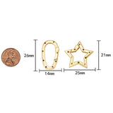 1 pc Dainty Gold Spring Gate Ring, Push Gate rainbow CZ ring, Charm Holder 14K Gold Clasp for Charm Holder Connector