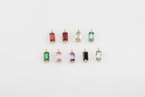 6pc 18k Gold Birthstone Charm Tiny, Necklace Earring Bracelet Supplies, Jewelry Supply Charms Personalized Delicate Dainty Pendant