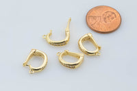 10x14mm 14K Gold Bail Enhancer Bracelet Necklace Jewelry Making Supply-2 pcs per order sku x1