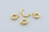 7x9mm 14K Gold Bail Enhancer Jewelry Findings Making Supply-2 pcs per order