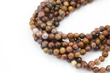 Natural Aqua Neava Agate- High Quality in Faceted Round- 4mm, 6mm, 8mm, 10mm, 12mm-Full Strand 15.5 inch Strand Gemstone Beads