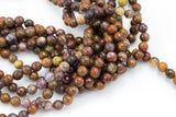 Natural Aqua Neava Agate- High Quality in Faceted Round- 4mm, 6mm, 8mm, 10mm, 12mm-Full Strand 15.5 inch Strand Gemstone Beads