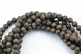 Natural Cappuccino Jasper, High Quality in Round, 10mm and 12mm-Full Strand 15.5 inch Strand Smooth Gemstone Beads