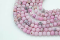 Rhodonite- JADE Matte Round- 6mm 8mm 10mm 12mm-Full Strand 15.5 inch Strand AAA Quality