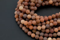 Natural Brown Aventurine Beads AAA Grade Matte Round, 4mm, 6mm, 8mm, 10mm, 12mm Full Strand 15.5 inch Strand Gemstone Beads