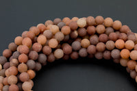 Natural Brown Aventurine Beads AAA Grade Matte Round, 4mm, 6mm, 8mm, 10mm, 12mm Full Strand 15.5 inch Strand Gemstone Beads