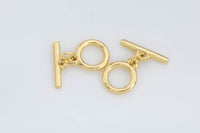 2 sets per order -9mm 14K Gold Filled Toggle Clasp for Bracelet Necklace Jewelry Making Supply