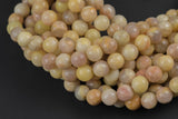 Natural Yellow Moonstone Faceted Round Beads. A Quality Full 15.5 Inch Strand, 6mm, 8mm, or 10mm Gemstone Beads