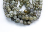 Natural Labradorite Beads Round 6mm 8mm 10mm 12mm Smooth Gemstone Beads