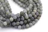 Natural Labradorite Beads Matte Round 6mm 8mm 10mm 12mm Gemstone Beads