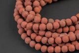 Natural Red Jasper, High Quality in Matte Round,-Full Strand 15.5 inch Strand, 4mm, 6mm, 8mm, 12mm, or 14mm Beads- Smooth Gemstone Beads