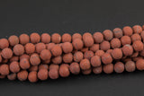 Natural Red Jasper, High Quality in Matte Round,-Full Strand 15.5 inch Strand, 4mm, 6mm, 8mm, 12mm, or 14mm Beads- Smooth Gemstone Beads