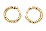 4 pcs 18kt Gold One Touch Lever Rounded Hoop earring making- 10mm Nickel free Lead Free for Earring Charm Making Findings