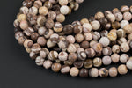 Natural Brown Zebra Jasper Beads Grade AAA Faceted Round 4mm 6mm 8mm 10mm 12mm 14mm 16mm Gemstone Beads