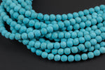 Natural Magnesite Matte Round 6mm, 8mm, 10mm, 12mm-Full Strand 15.5 inch Strand- Gemstone Beads