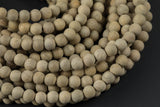 Natural Matte Silk Beads 6mm 8mm 10mm 12mm Light Aromatic Pure Wood Great For Mala Prayer Meditation Therapy 16" Strand Gemstone Beads