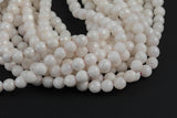 Natural Mystic Silverite Round Faceted 6mm 8mm 10mm Full Strand 15.5" AAA Quality Gemstone Beads