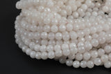 Natural Mystic Silverite Round Faceted 6mm 8mm 10mm Full Strand 15.5" AAA Quality Gemstone Beads