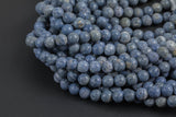 Natural Blue Coral, High Quality in Round- Wholesale Bulk or Single Strand!-Full Strand 15.5 inch Strand AAA Quality Smooth Gemstone Beads