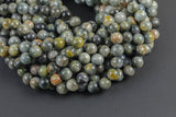 Natural Eagle Eye Beads - Round - Grade AAA - Size 6mm 8mm 10mm - Full Strand 15.5 inch Strand- Mixed Smooth Gemstone Beads