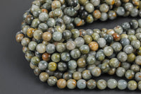 Natural Eagle Eye High Quality in Faceted Round-Full Strand 15.5 inch Strand Gemstone Beads