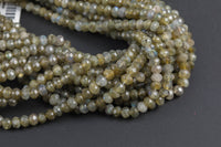 Natural Labradorite facetted roundel 6mm, 8mm, 10mm-Full Strand 15.5 inch Strand Gemstone Beads